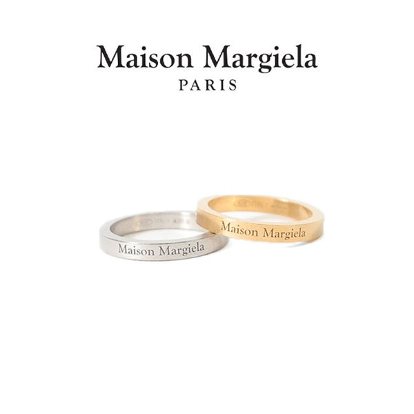 【美品】メゾンマルジェラ ロゴ リング 指輪 SM1UQ0080 8号 3mm Maison Margiela メゾンマルジェラ ロゴ リング SM1UQ0080 SV0158
