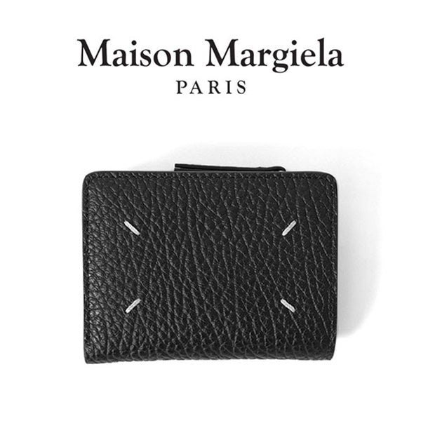 メゾンマルジェラ グレインレザー 二つ折りウォレット 箱付き Maison Margiela メゾンマルジェラ グレインレザー 2つ折り ウォレット