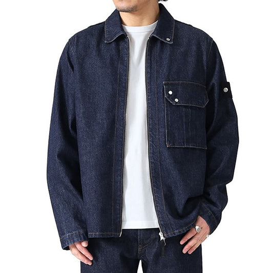 Stone Island Denim Research ストーンアイランド デニムリサーチ ジップ デニムシャツ 1200002