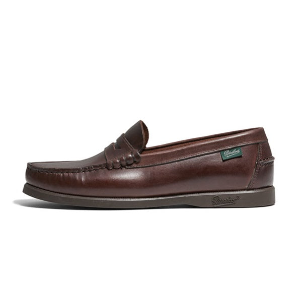 Paraboot パラブーツ コロー モカシン ローファー 5.5 茶色 Paraboot パラブーツ CORAUX コロー レザー モカシン デッキローファー