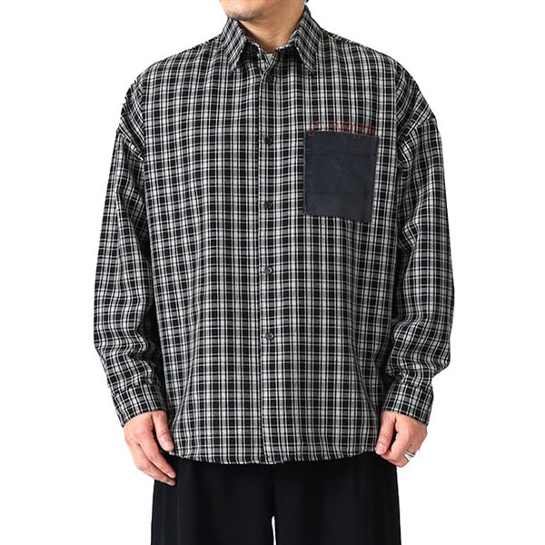 MARNI マルニ 胸ポケット ウール チェックシャツ CUMU0061S7 UTWA35 – Add.