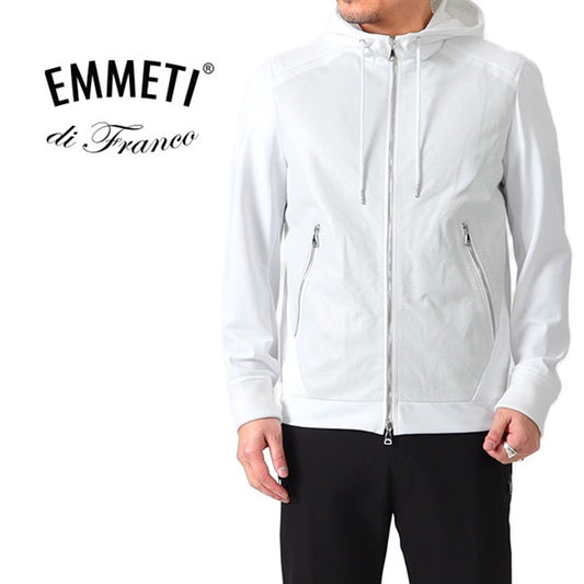 EMMETI エンメティ LEONE レオーネ パンチングレザー ネオプレン ジャージージャケット
