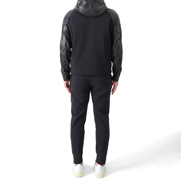 EMMETI エンメティ SANDRO サンドロ ナッパレザー × ジャージージャケット