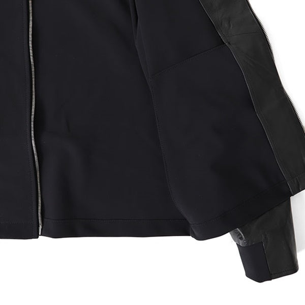 EMMETI エンメティ SANDRO サンドロ ナッパレザー × ジャージージャケット