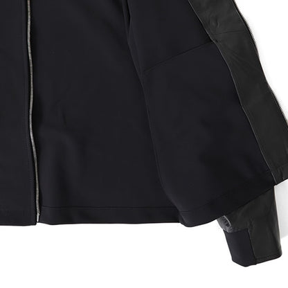 EMMETI エンメティ SANDRO サンドロ ナッパレザー × ジャージージャケット