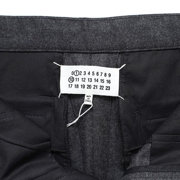 Maison Margiela メゾンマルジェラ バージンウール ドローストリング ウールトラウザーズ S50KA0722 S47782 860M