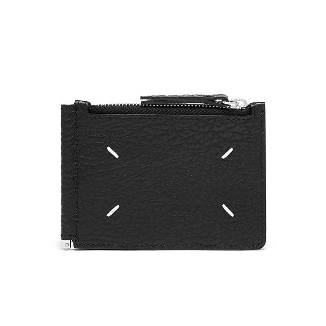 Maison Margiela メゾンマルジェラ グレインレザー マネークリップ付き 二つ折り 財布 SA1UI0022 P4455 **