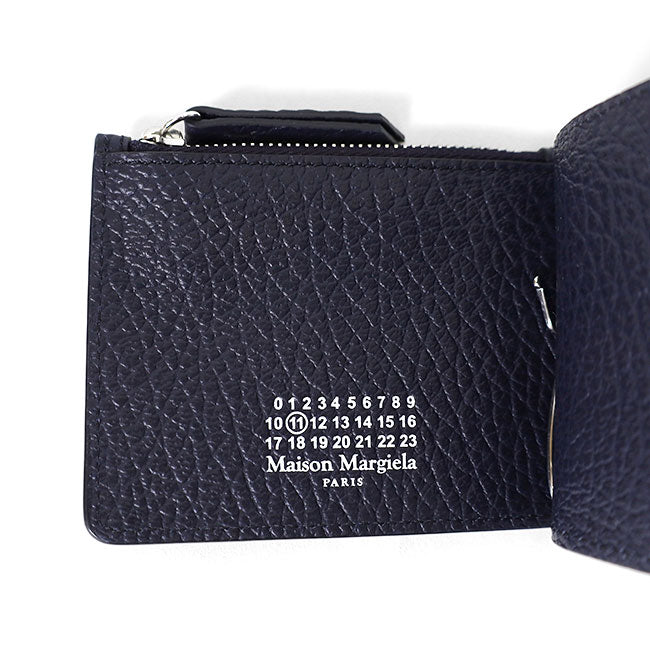 Maison Margiela メゾンマルジェラ グレインレザー マネークリップ付き 二つ折り 財布 SA1UI0022 P4455 **