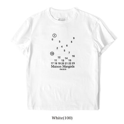 Maison Margiela メゾンマルジェラ カレンダーグラフィック ロゴTシャツ S50GC0684 S22816