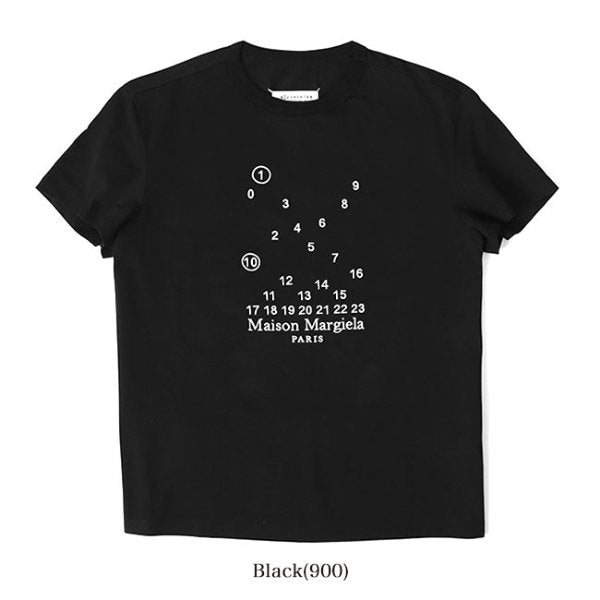 ★NAO★Maison Margiela カレンダーTシャツ L Maison Margiela メゾンマルジェラ カレンダーグラフィック ロゴT