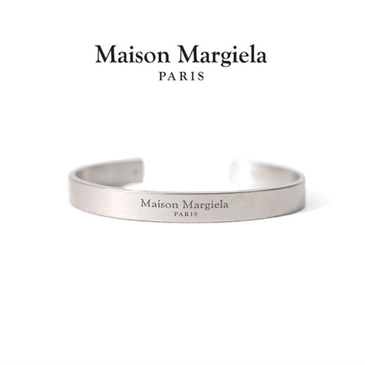 Maison Margiela メゾンマルジェラ ロゴ シルバーバングル SM1UY0082 SV0158 **