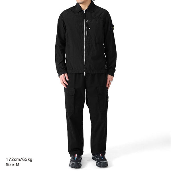 STONE ISLAND ストーンアイランド ナイロンメタル ジップアップ オーバーシャツ 1200038