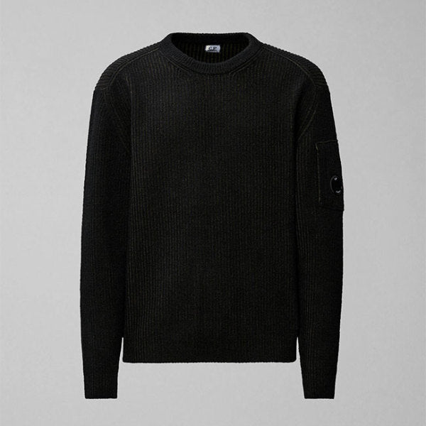C.P. Company ブラック セーター 87値下げします C.P. Company シーピーカンパニー フリース ニットセーター 19CMKN307A