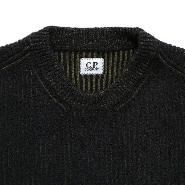 【入手困難‼️】cp companyニットセーターブラックMシーピーカンパニー C.P. Company シーピーカンパニー フリース ニットセーター 19CMKN307A