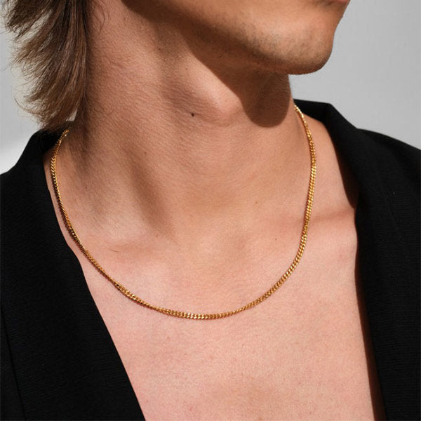 TOMWOOD トムウッド Curb Chain M Gold-18 ゴールド カーブチェーン