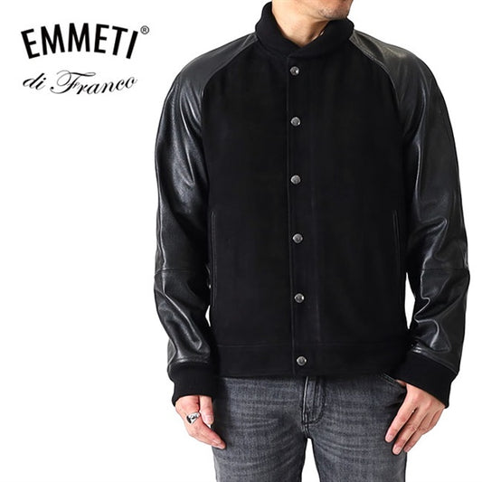【Add.別注モデル】EMMETI エンメティ NIGEL ナイジェル スエード×レザー スタジャン レザージャケット