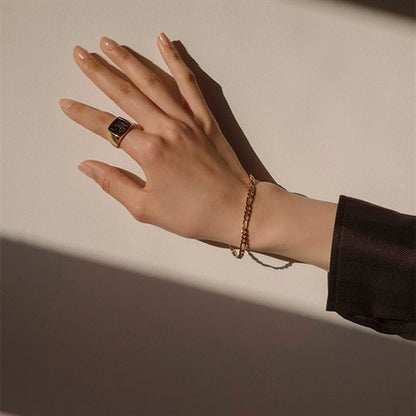 TOMWOOD トムウッド Bo Bracelet Thick Gold ゴールドチェーン ボーブレスレットシック 101273 **