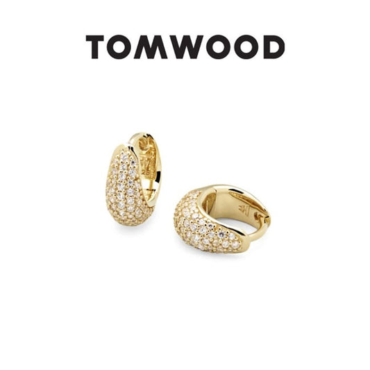 TOMWOOD トムウッド Ice Huggies Pave Gold アイス ハギー ピアス 100527 **