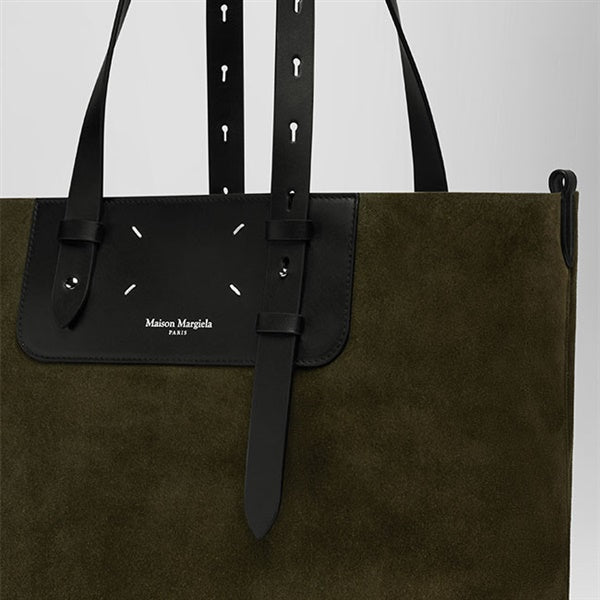 Maison Margiela メゾンマルジェラ スエード×レザー トートバッグ SB1WC0024 P8610 ショルダーバッグ ショッピングバッグ