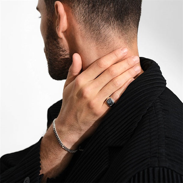 TOMWOOD トムウッド Kay Ring Black Larvikite ケイ リング ブラックラ
