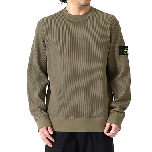 STONE ISLAND ストーンアイランド ワッフル スウェットシャツ 6100056