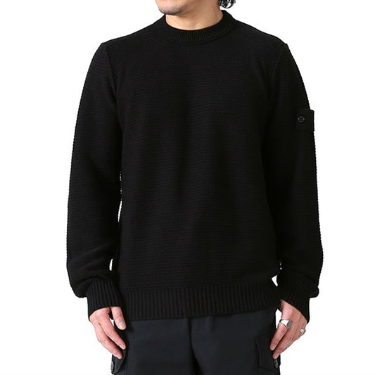 STONE ISLAND GHOST ストーンアイランド ゴーストピース カシミア混 編み込み コットンニット セーター 5100032