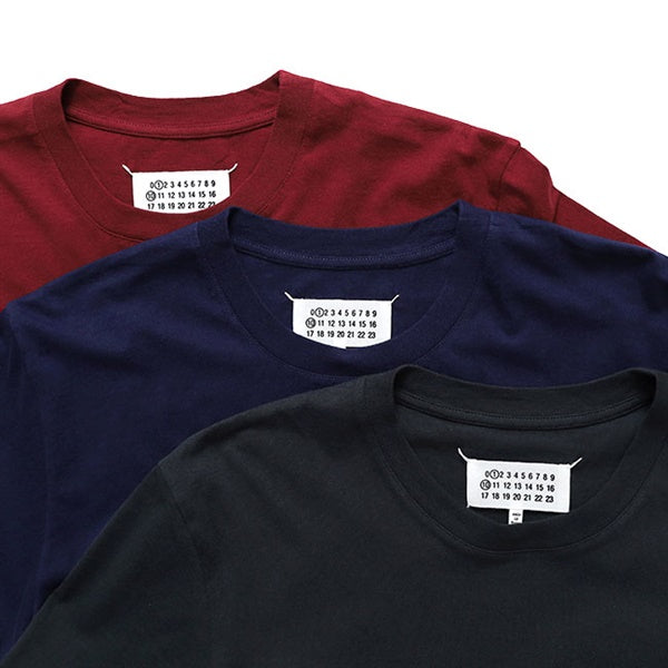 マルジェラ　パックT ネイビー　L Maison Margiela メゾンマルジェラ 3P パックTシャツ S50GC0710 S23973