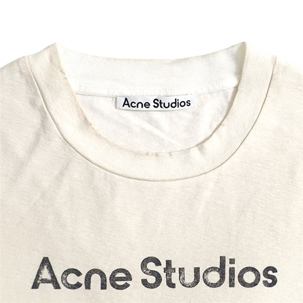 Acne Studios アクネ ストゥディオズ スタンプロゴ ダメージTシャツ FN
