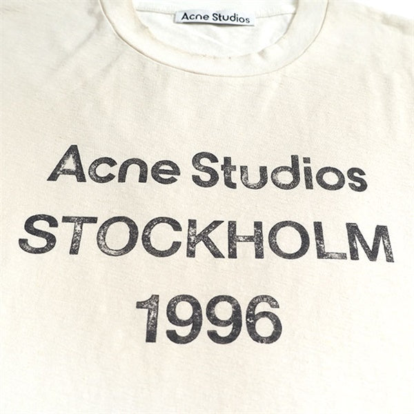 Acne Studios アクネ ストゥディオズ スタンプロゴ ダメージTシャツ FN