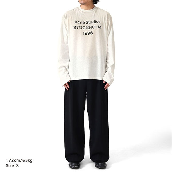 Acne Studios アクネ ストゥディオズ スタンプロゴ ダメージTシャツ FN