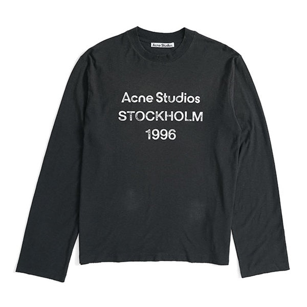 Acne Studios アクネ ストゥディオズ スタンプロゴ ダメージTシャツ FN