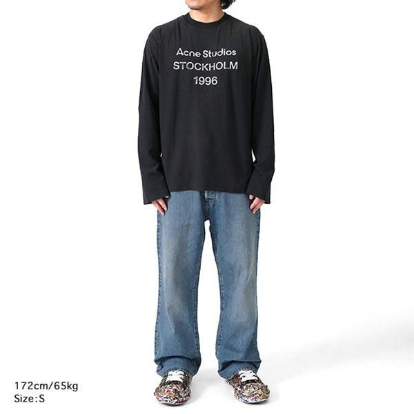 Acne Studios アクネ ストゥディオズ スタンプロゴ ダメージTシャツ FN