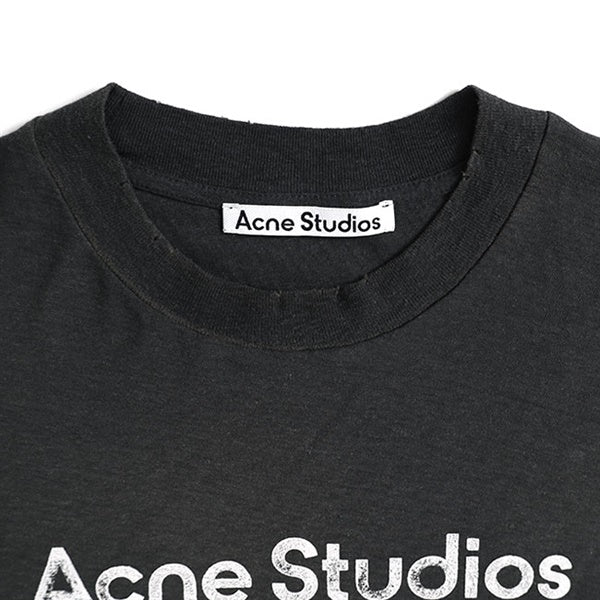 Acne Studios アクネ ストゥディオズ スタンプロゴ ダメージTシャツ FN
