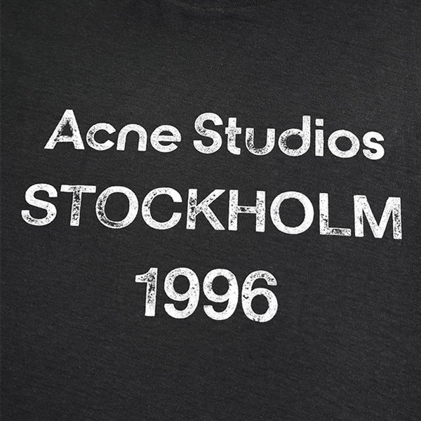 Acne Studios アクネ ストゥディオズ スタンプロゴ ダメージTシャツ FN