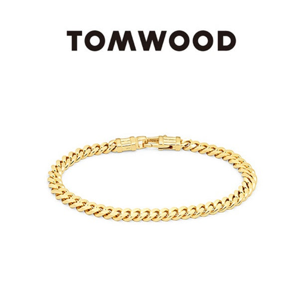 専用　トムウッド　カーブブレスレット TOMWOOD トムウッド Curb Bracelet L Gold ゴールド カーブ