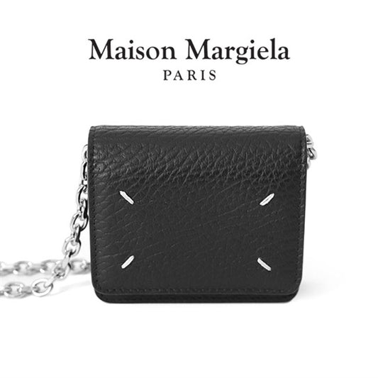 Maison Margiela メゾンマルジェラ グレインレザー チェーンウォレット SA3UI0009 P4455 **