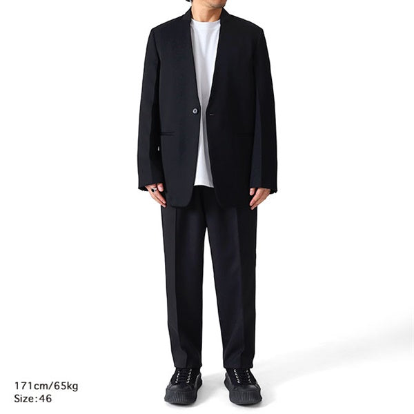 ジルサンダー　スラックス　ブラック　J21KA0012 J70001　サイズ46 JIL SANDER ジルサンダー ポリエステルギャバジン テーパードパンツ