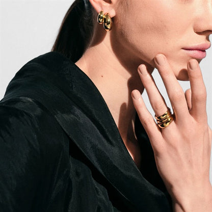 TOMWOOD トムウッド Ice Hoops Small Gold アイス フープ スモール ゴールド ピアス 100516 **